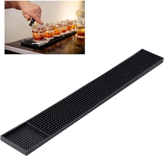SIGEL GM101 drankmap barformaat 1/2 A4, menukaart, voor cafés en bars, rubberen binding, antraciet met linnenstructuur, duurzaam en gemakkelijk afwasbaar