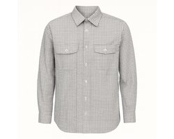Werkshirt Snickers AllroundWork Comfort Checked – Lange mouw – Khaki/Zwart – Maat S