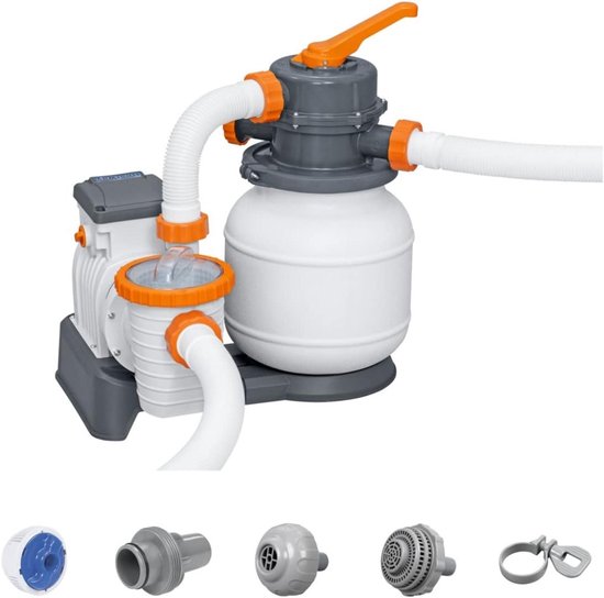Foto: Krachtig zandfilterpomp 1500 gph voor bovengrondse zwembaden effici nte waterzuivering