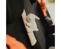Cute since 1999 - Gordelhoes kind - Lammetje gordelbeschermer kind - gordelhoezen voor auto en autostoel - 27cm x 6 cm