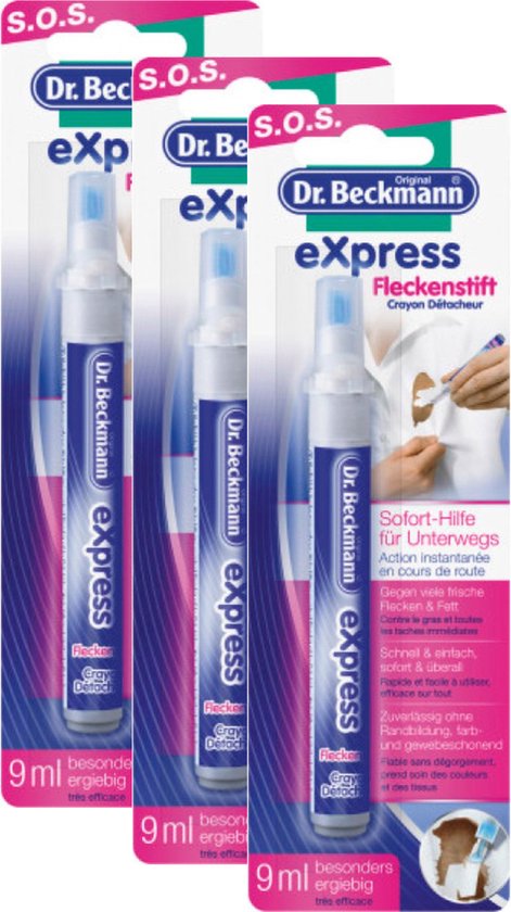 Set De 3 Stylos Détachants Dr. Beckmann Pour Taches D'encre - 50 Ml Chacun, Neuf