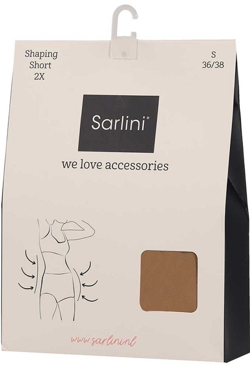 Sarlini accessoires Sarlini shaping short Maat L 2-pak Brown