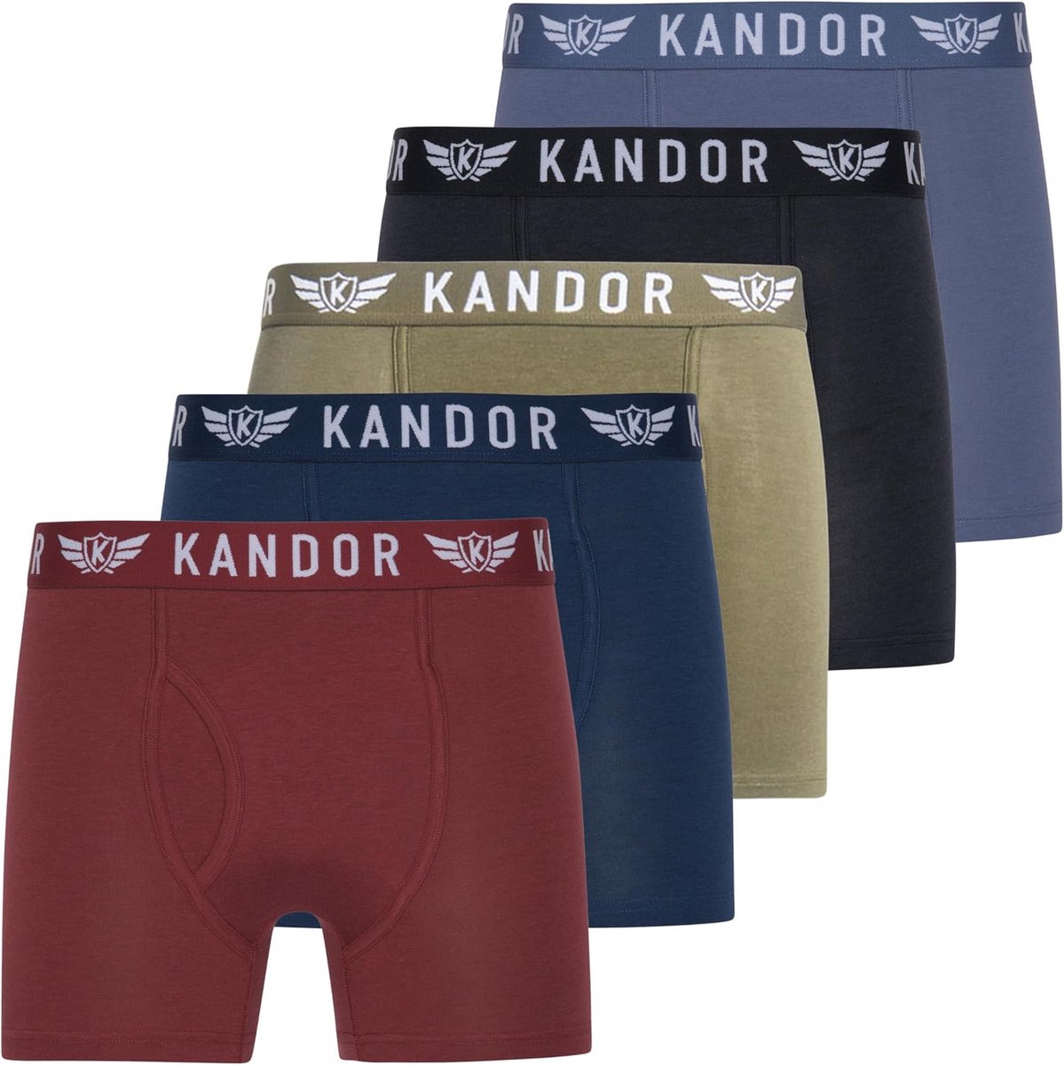 Bamboo Boxers voor Heren - 5-Pack Superzachte en Comfortabele Boxershorts van Bamboe en Katoen