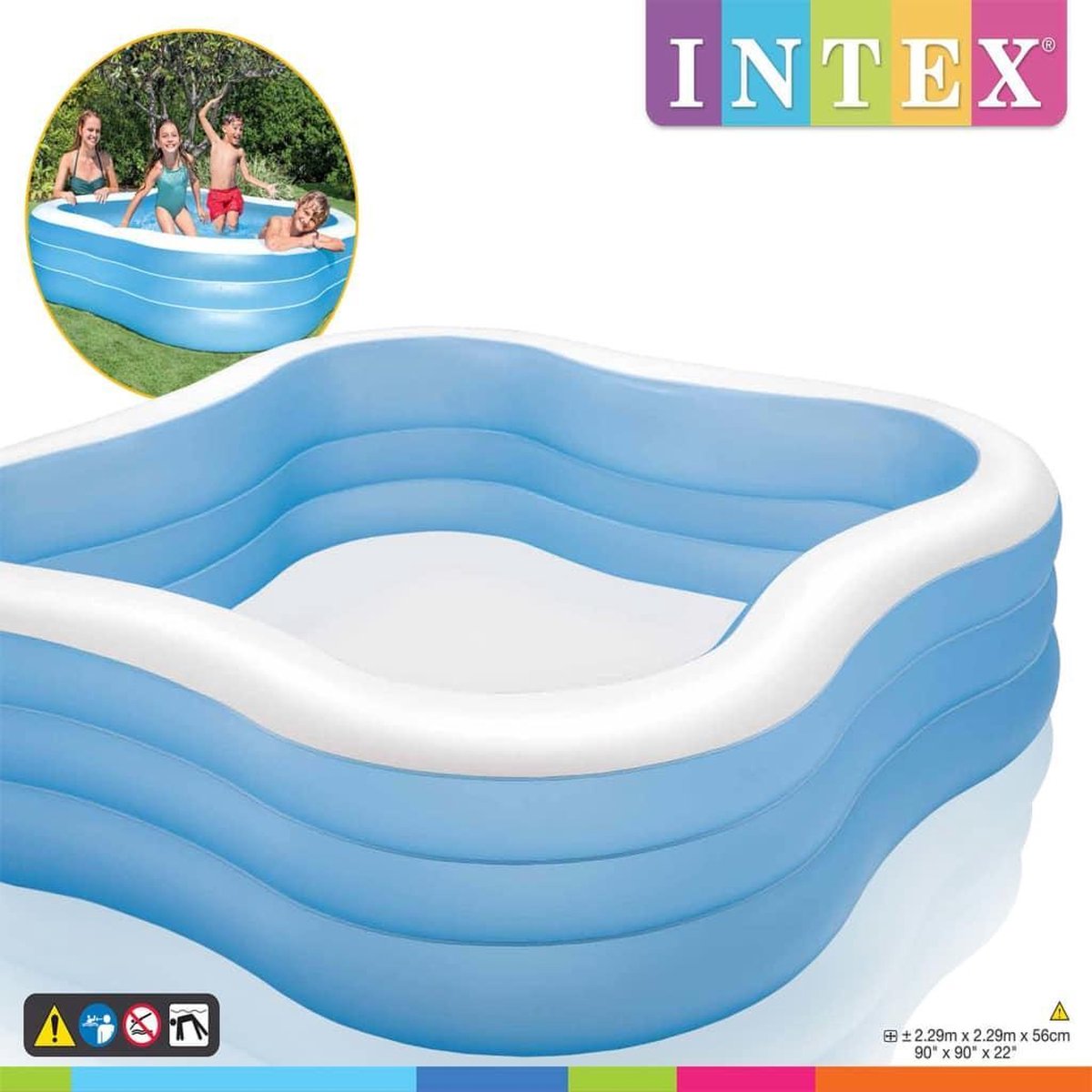 Intex Swim Center Family Pool 262 x 175 cm Intex Swim Center Family Pool 262 x 175 cm