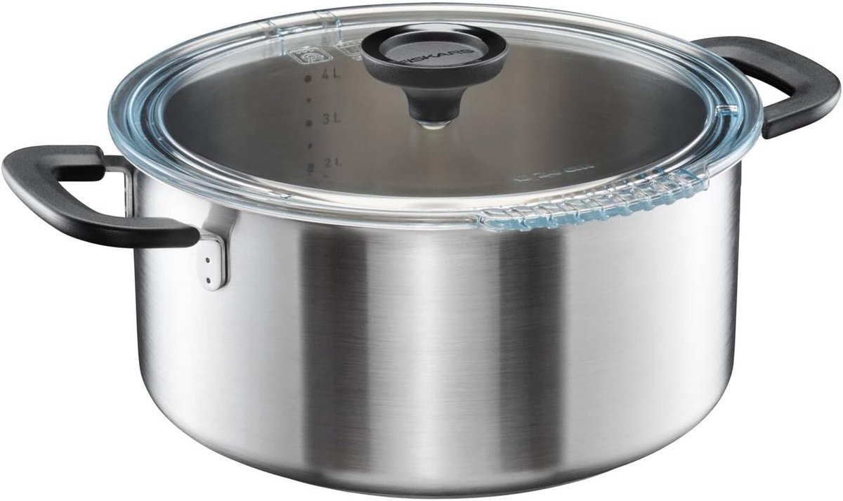 Koekenpan 5 liter met deksel - Groot formaat voor veelzijdig koken