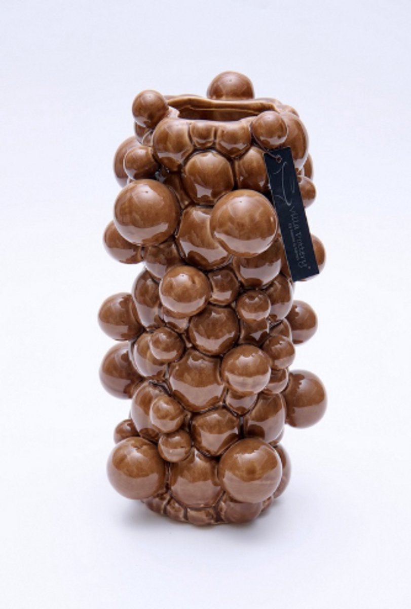 Villa Pottery Vaas - Villa Pottery - Woondecoratie - Keramiek - Decoratie - Blub & Blub 2_1 Brown Dip Bruin