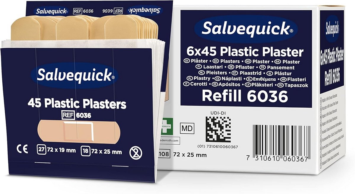 Plastic pleisters 270 stuks - Hoge kwaliteit, flexibel en geschikt voor gevoelige huid