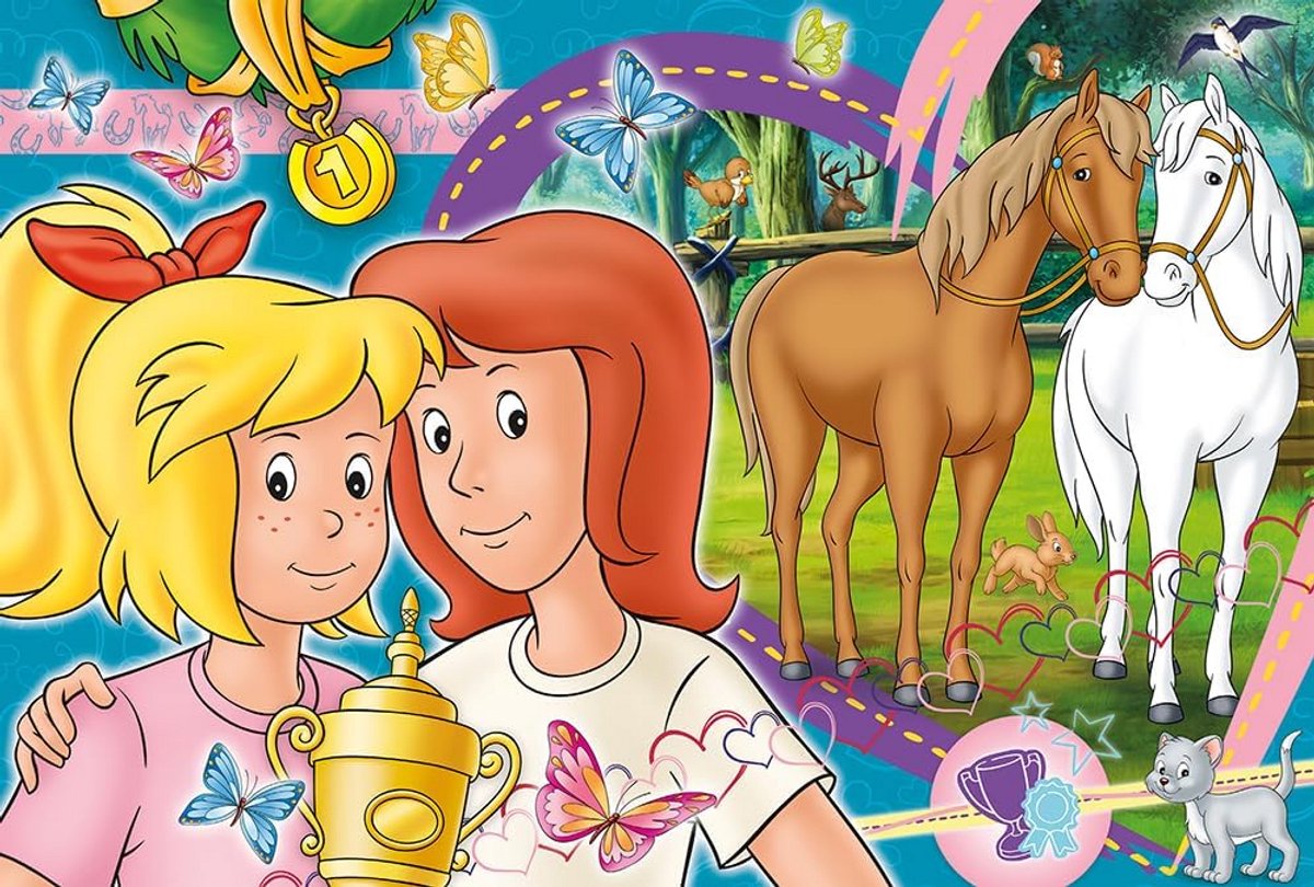 Bibi & Tina Paarden Puzzel 100 Stukjes - Kinderpuzzel voor Jonge Avonturiers
