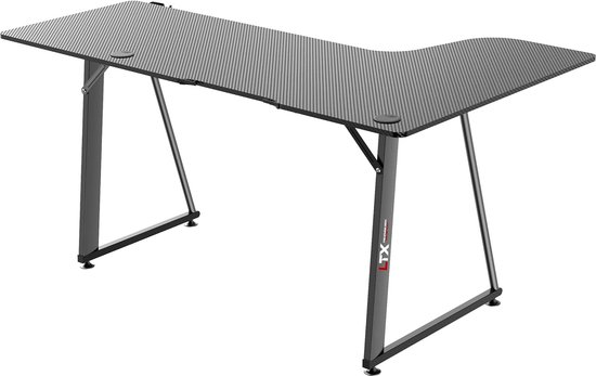 Gaming Tafel L - met Koptelefoonhouder en Bekerhouder van Merkloos — afbeelding 4