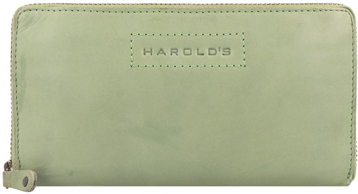 Harold's Submarine Portemonnee Leer 19 cm - Dames - Horizontaal - lindgrün