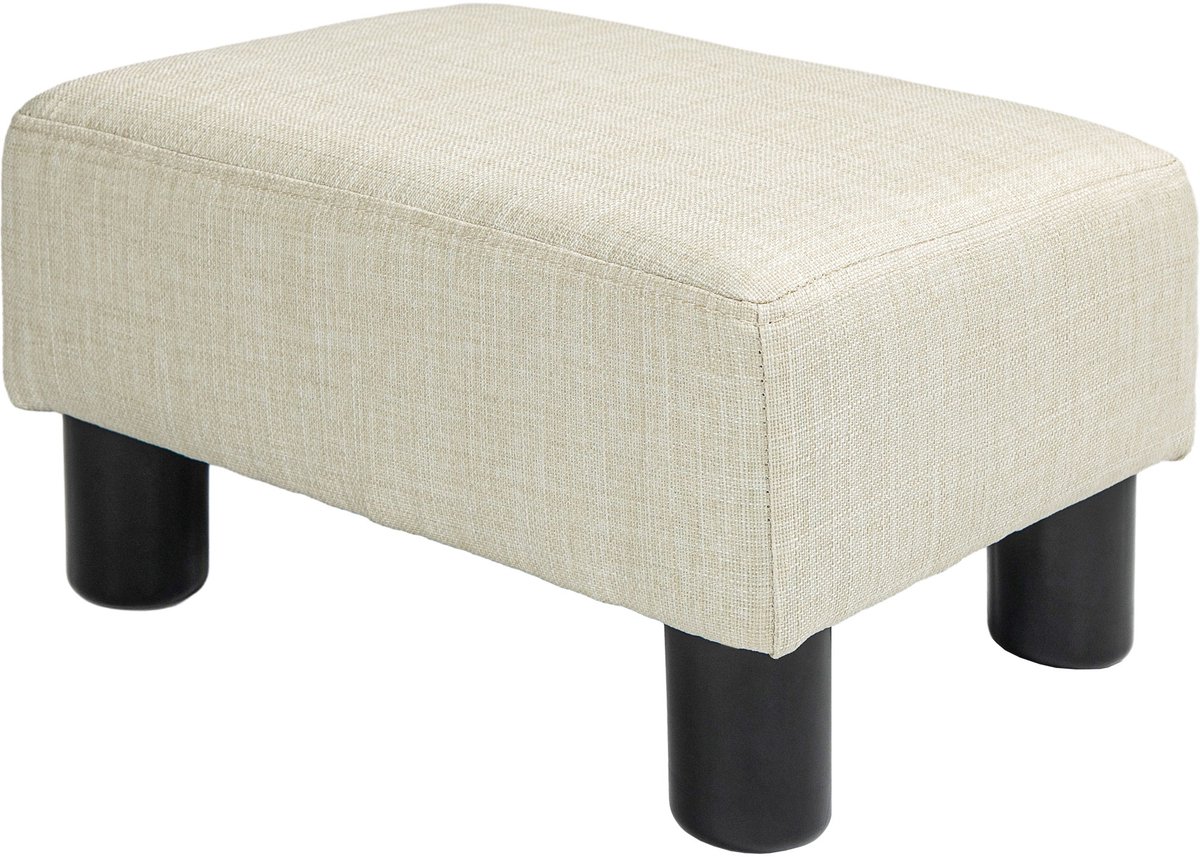 Homcom Voetenbank - Polyester - 40x30x24cm - Beige