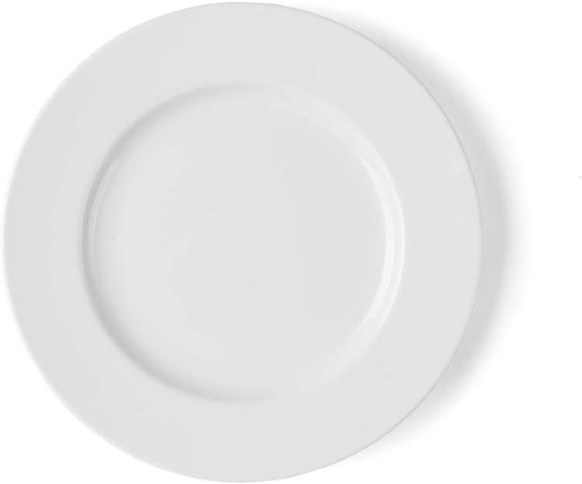 Porselein borden plat 21 cm Harmony wit, set van 6 stuks