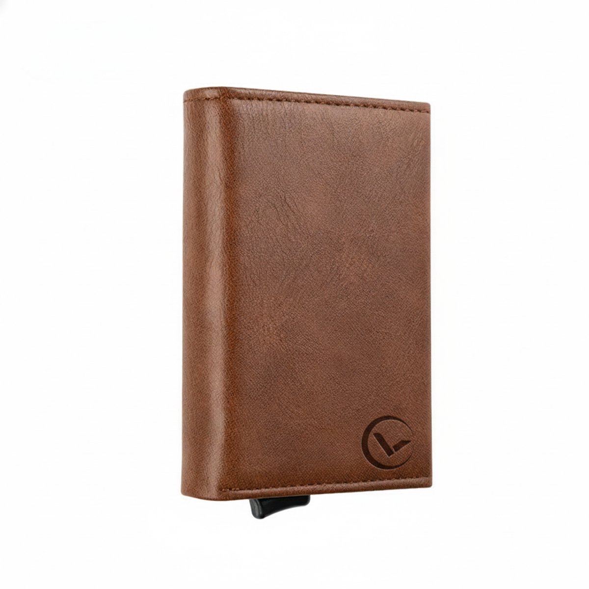 VEXON Polar - Wallet Pro - Portefeuille Heren met Pasjeshouder - Kleine Portemonnee Dames - RFID Card Holder Geldvak / Muntvak - Pasjeshouder - Kaarthouder - Met Rits - 10 Pasjes, Briefgeld en Muntgeld - RFID Creditcardhouder - Uitschuifbaar - Bruin