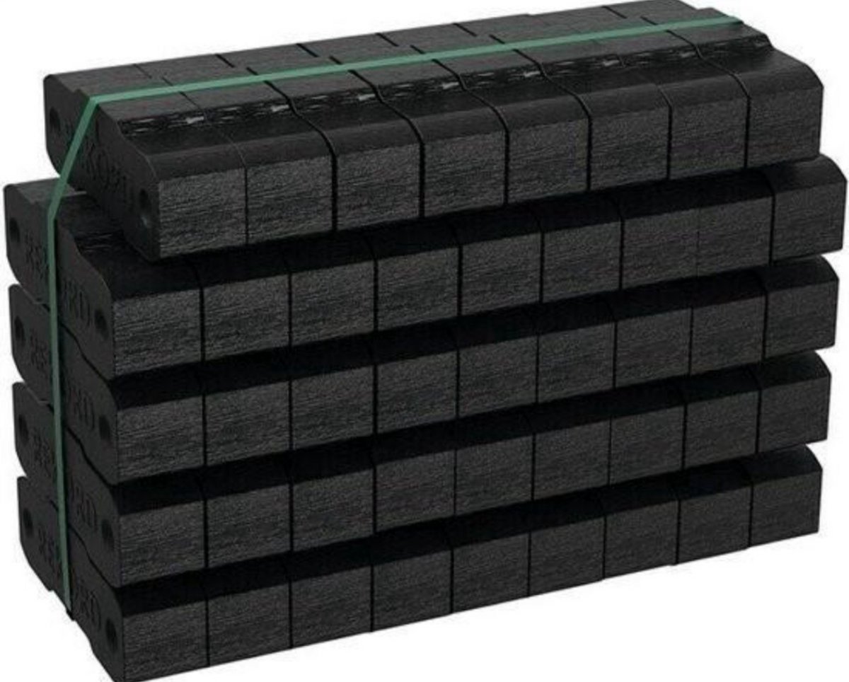10 kg Bruinkool briketten - haard briketten - houtkachel briketten - blijft 12 uur branden/gloeien - extra groot - pellets en haardhout alternatief