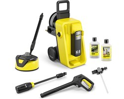 Kärcher K 4 Comfort Premium Home Hogedrukreiniger - 130 bar - 420 l/u - 30 m2/u - Terrasreiniger T 5 - Slanghaspel - 4-in-1 Spuitlans - Geschikt voor oa. auto - fietsen - terras - motoren - schutting en tuinset
