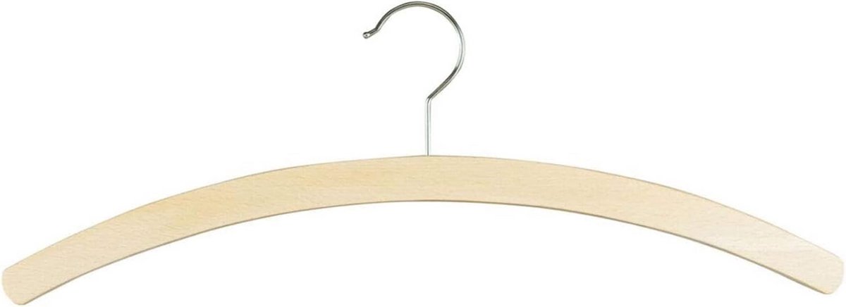 Houten Kledinghangers Set van 10 FSC Gecertificeerd Duurzaam en Ruimtebesparend