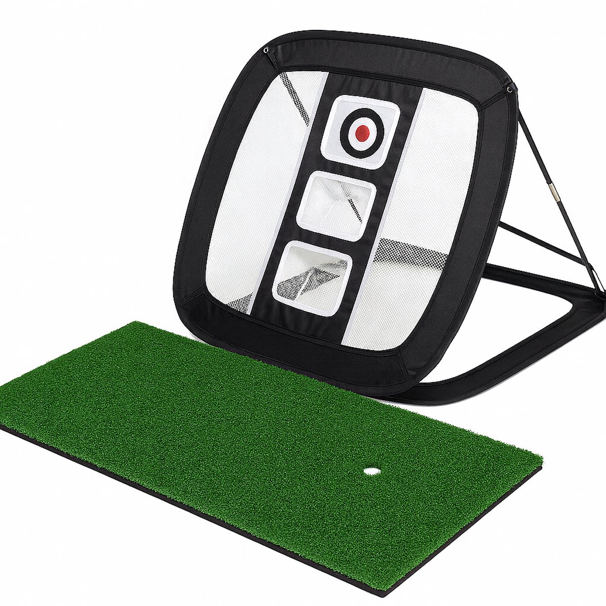Golf Oefenmat 50 x 80 + Chipping Net Combi Set - Golf mat - Indoor & outdoor Training - Golf Trainingsmateriaal-Golf Spullen