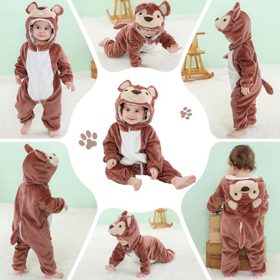Winter Jumpsuit met Capuchon voor Baby's en Peuters 2-36 Maanden — afbeelding 2