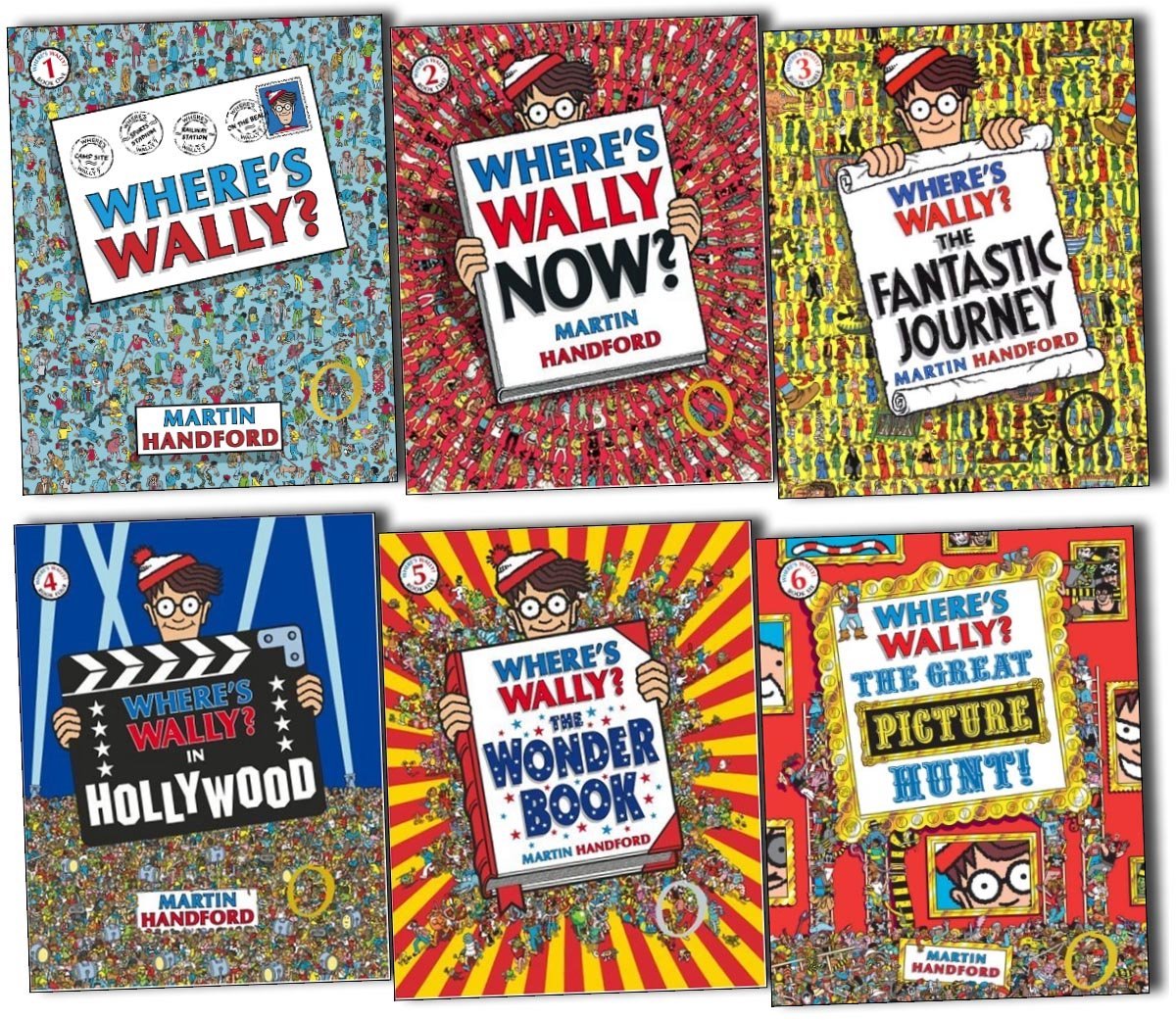Wally Zoek en Vind Boeken Set - 6 Grote Prentenboeken Avonturen