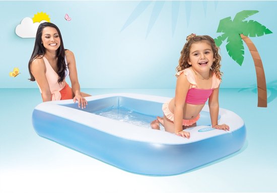 Piscine bébé rectangulaire Intex 166x100x28 cm