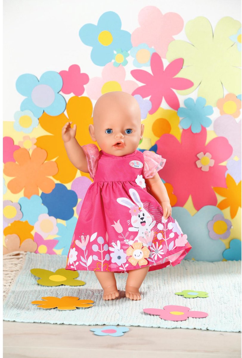 BABY born Bloemenjurk - Poppenkleding 43 cm — afbeelding 5