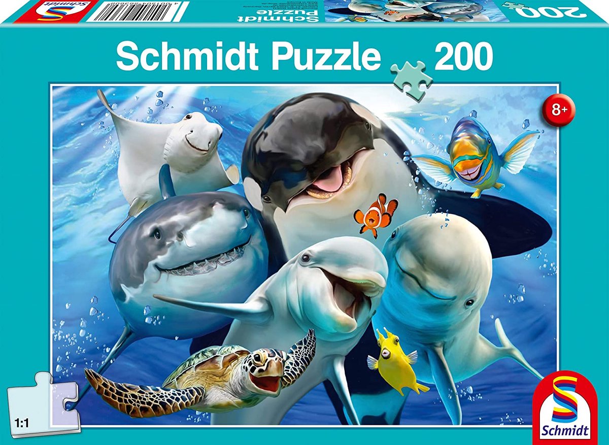 Schmidt - Legpuzzel - Onderwatervrienden - 200 stukjes - Kinderen - vanaf 8 jaar