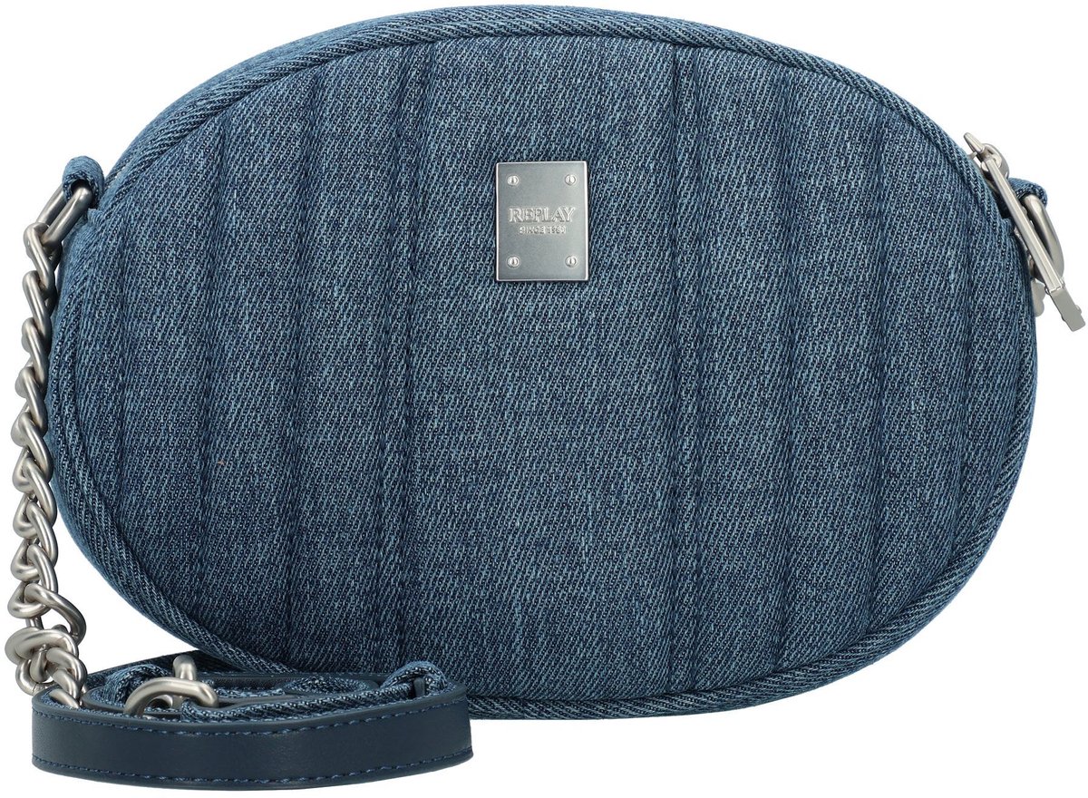 REPLAY Schoudertas Crossbody Bag Blu Denim Blauwgrijs