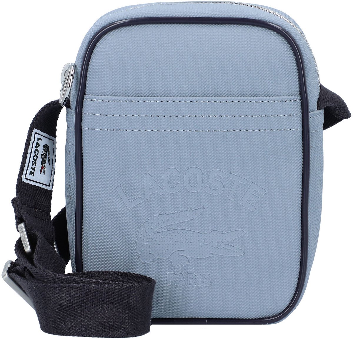 LACOSTE Schoudertas Vertical Crossover Bag Tradewinds Abimes Grijs
