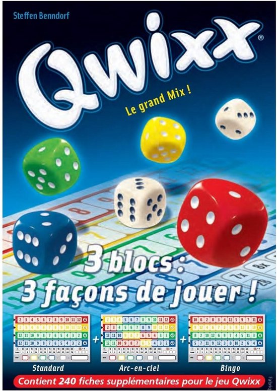 Navulverpakking Scoreblokken Dobbelspel Geschikt voor Qwixx