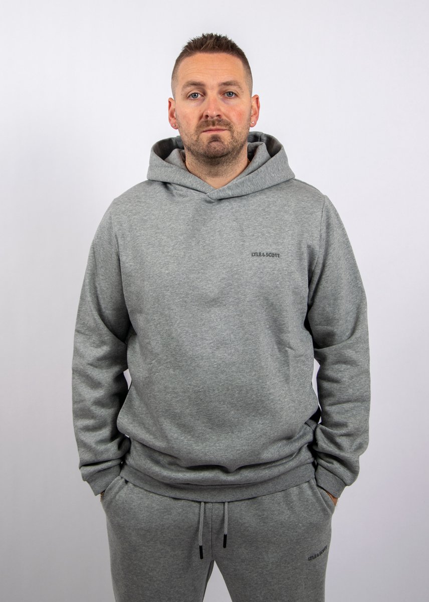 Lyle & Scott Logo Brushback Pullover Hoodie