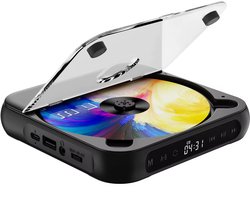 Somstyle Draagbare CD Speler met Bluetooth - EA100 - 3.5 MM Aux - Discman - CD / CD-R / CD-RW - MP3 - Zwart