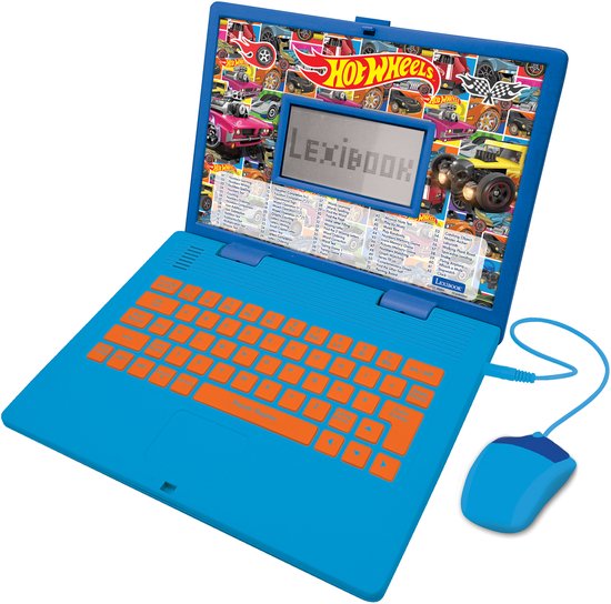 Hot Wheels Tweetalige Educatieve Laptop – 124 activiteiten in het Engels en Frans