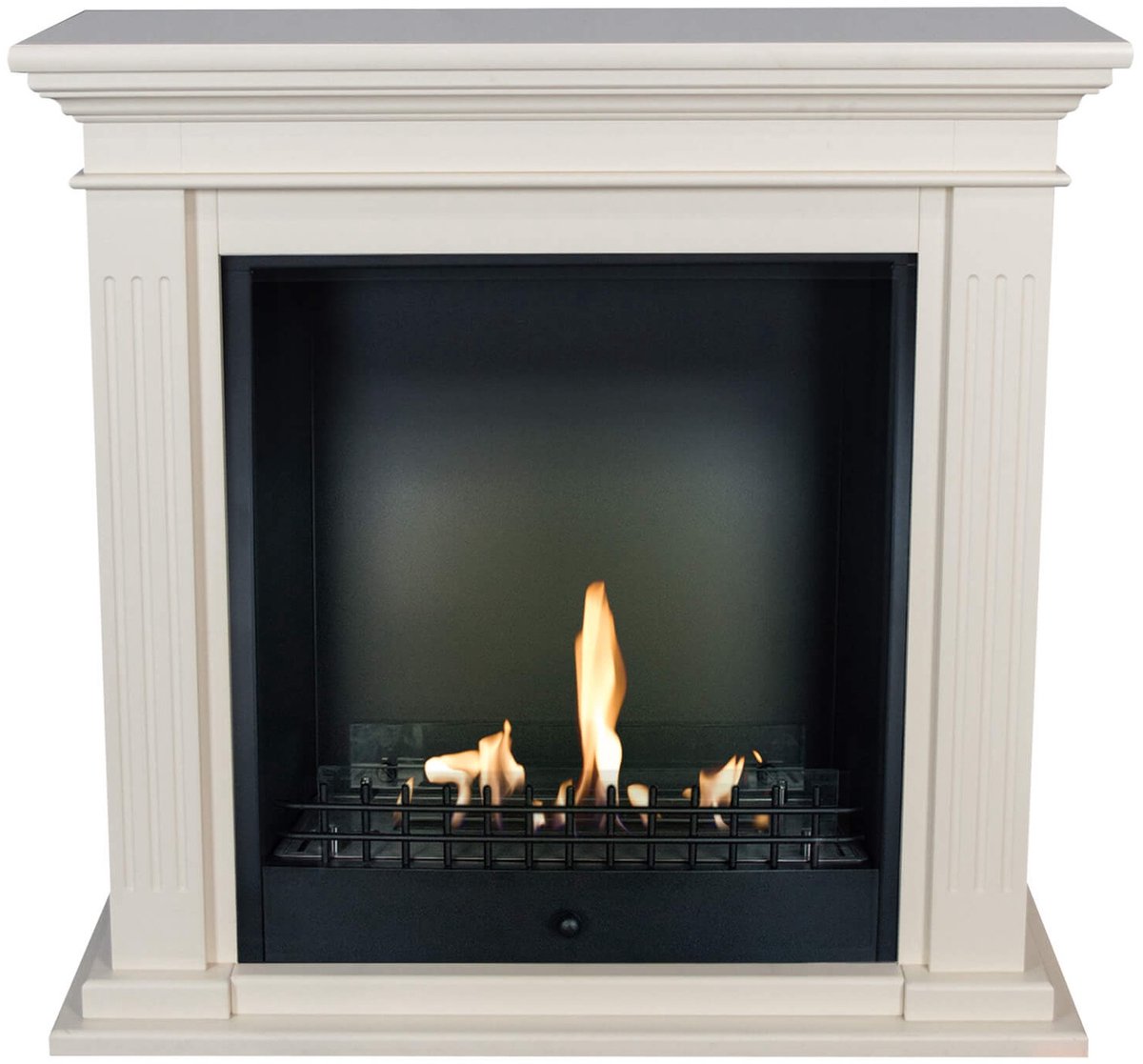 Xaralyn Bio-ethanol haard - Cadiz BCL-MDW - Witte MDFHaardombouw - 3 KW Verwarming