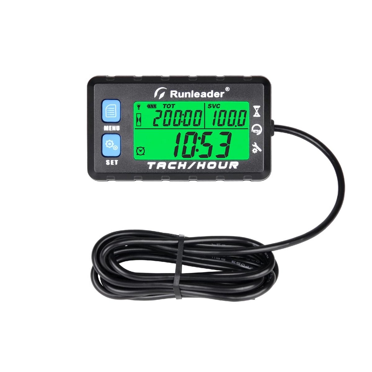 Digitale Toerenteller en Urenteller met Achtergrondverlichting voor Motor, Grasmaaier en Generator