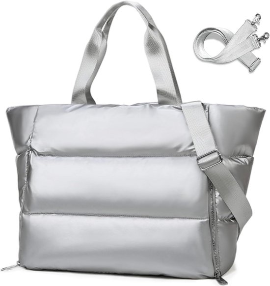 Tote Bag Met Ritssluiting Grote Shoppertas - Strandtas Met Ritssluiting Waterdicht - Dames Handtas Voor Op Het Werk- En Schooltas