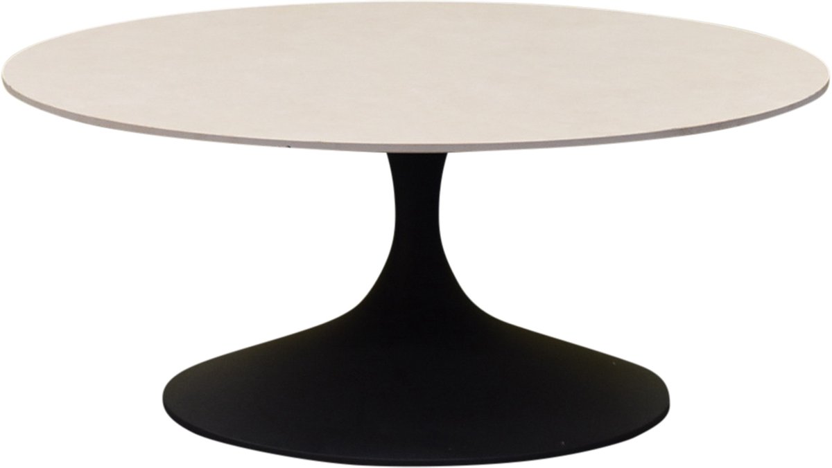 Suns Nova coffee table 80xH35 cm round sintered stone matt royal grey