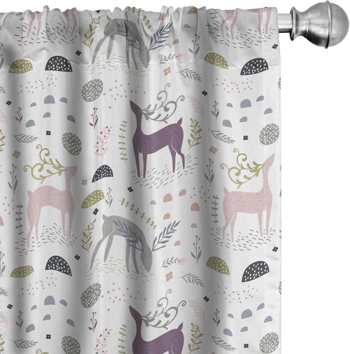 ABAKUHAUS Wald Voorhangen – Gardijnen – 2x75x175 cm – Meervoudigkleurig Mehrfarbig