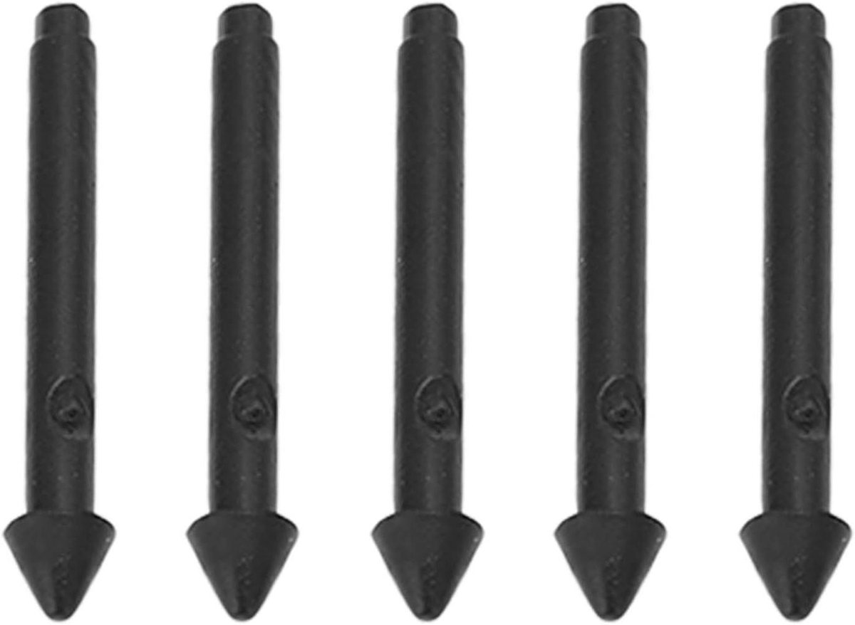 Set van 5 Stylus Penpunten 2H Vervangende Stylus voor Pro, Book, Studio Zwart