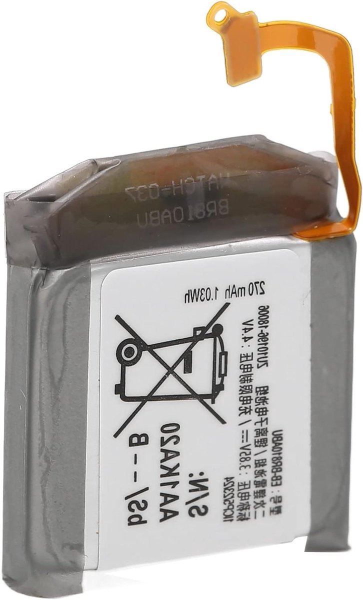 Vervangende Batterij voor Smartwatch 42mm - 3.85V 270mAh - Hoge Kwaliteit