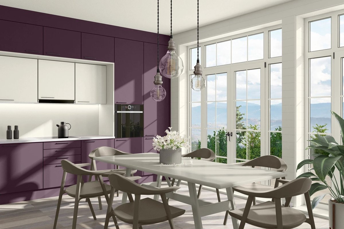 Histor MY Color Muurverf Amethyst Shadow - Extra Mat – Reinigbaar en Geurarm – Extra Dekkend en Vochtregulerend – Voor Binnen – 2.5L - Paars – foto 4