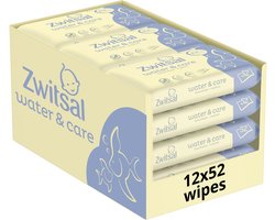 Zwitsal Water & Care Billendoekjes met zachte Zwitsal geur - 624 doekjes - Voordeelverpakking