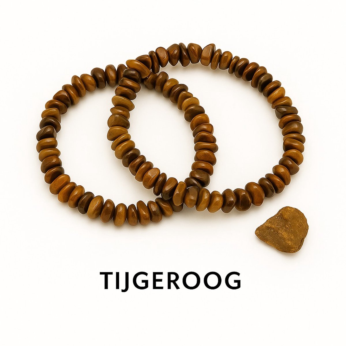 Tijgeroog Splitarmband – Natuursteen | Bescherming & Kracht | Unisex armband