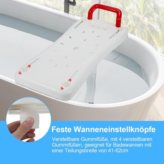 Verstelbare Badplank voor Ouderen en Senioren met Antislip en Zeepbakje — afbeelding 2