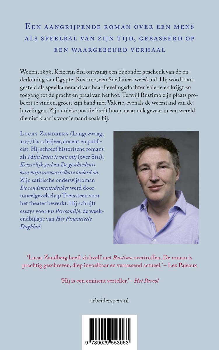 Portret van Lucas Zandberg, auteur van 'Rustimo'.