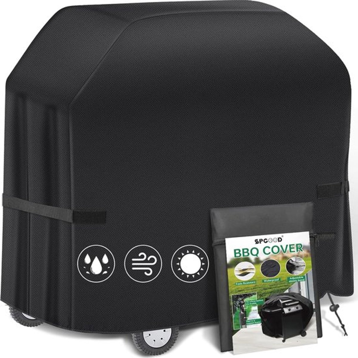 Stunq® Weerbestendige Barbecuehoes 420D Oxford-stof - waterdicht, stofdicht, UV- en scheurbestendig - Universeel 147 x 61 x 122 cm
