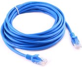 Internetkabel - 7,5 Meter - Blauw - Blue - CAT5E Ethernet Kabel - RJ45 UTP Kabel Met Snelheid tot 1000Mbps - Netwerk Kabel Van Hoge Kwaliteit