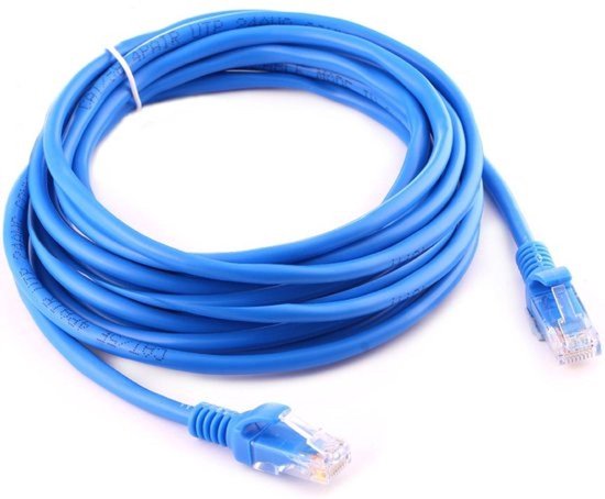 Anoi Iets driehoek Internetkabel - 8 Meter - Blauw - Blue - CAT5E Ethernet Kabel - RJ45 UTP  Kabel Met... | bol.com
