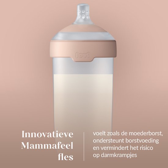 Difrax LOVI Dynamische Mammafeel Babyfles - 330 ml - Pink - 1 Stuk van Merkloos — afbeelding 5