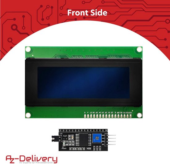 LCD Display 4x20 Tekens met I2C Interface – HD44780 Compatibel voor ...