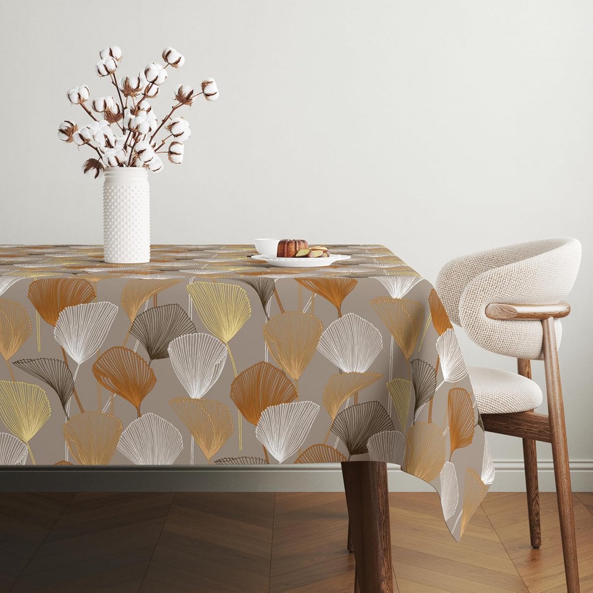 Waterdicht Tafelkleed Bruin 220 x 140 cm - Vuil- en Vlekbestendig Tafelzeil